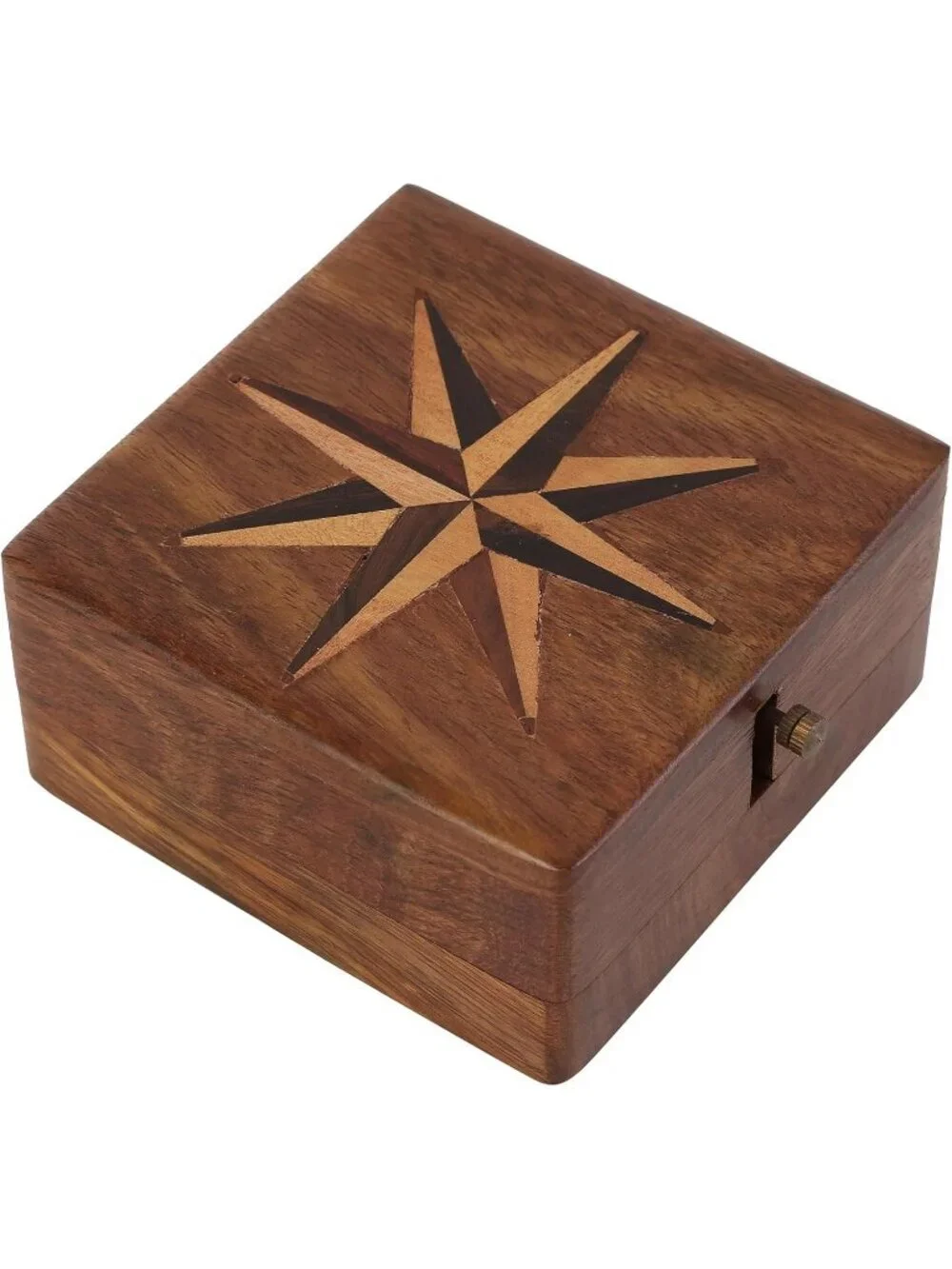 Men's Brown Analog Handmade Brass Sundial Authentic Vintage Maritime Compass